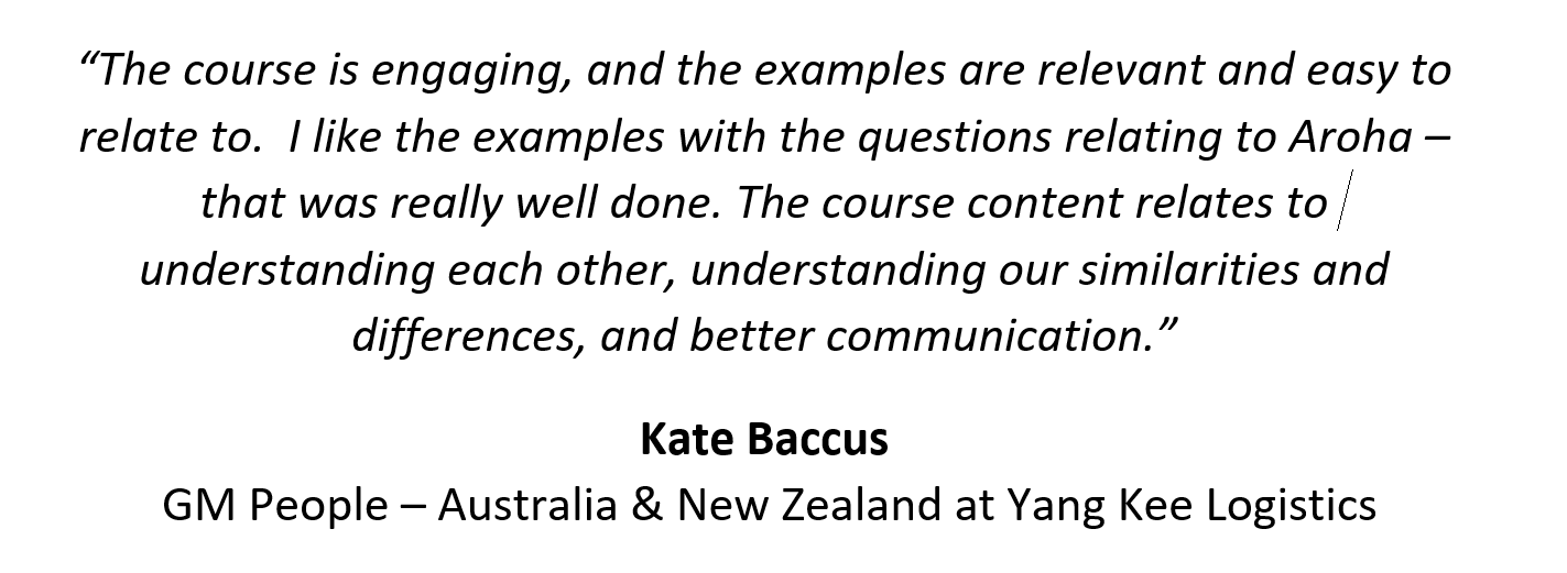 feedback Kate Bacchus